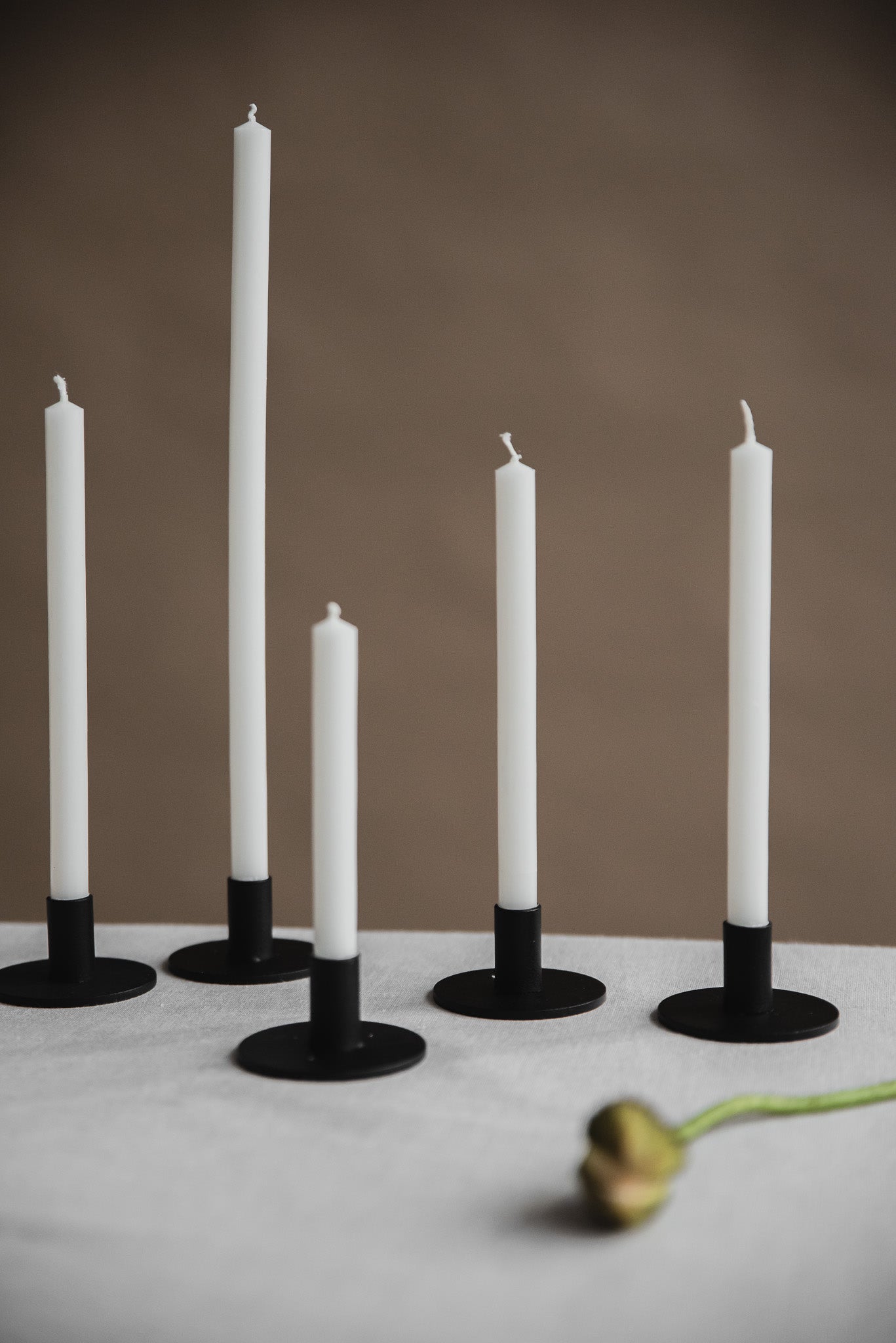 Italienische Kirchenkerzen. Ø=1,3 cm. H=30 cm 12 Stück im Karton - Weiß