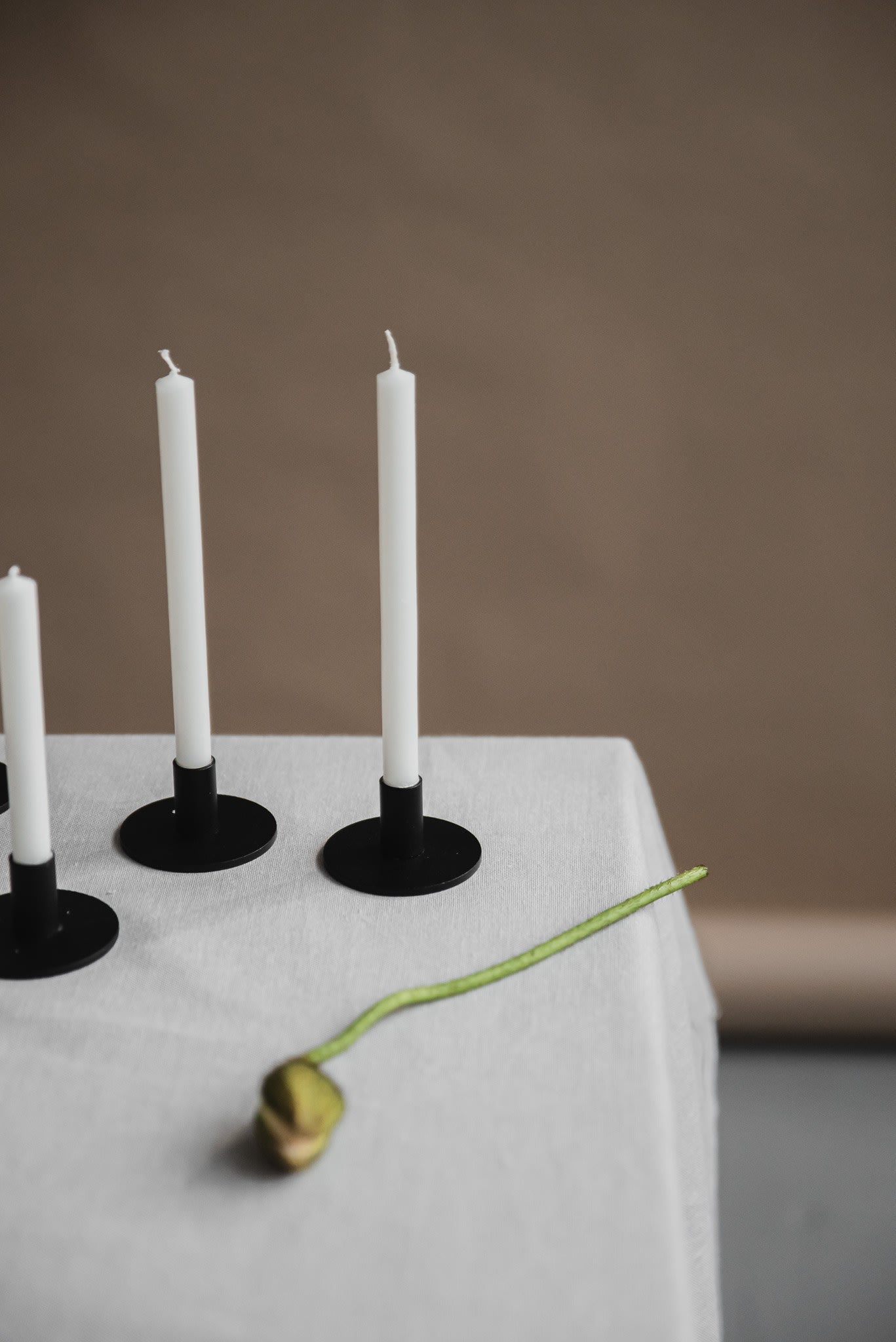Italienische Kirchenkerzen. Ø=1,3 cm. H=18 cm 12 Stück im Karton - Weiß