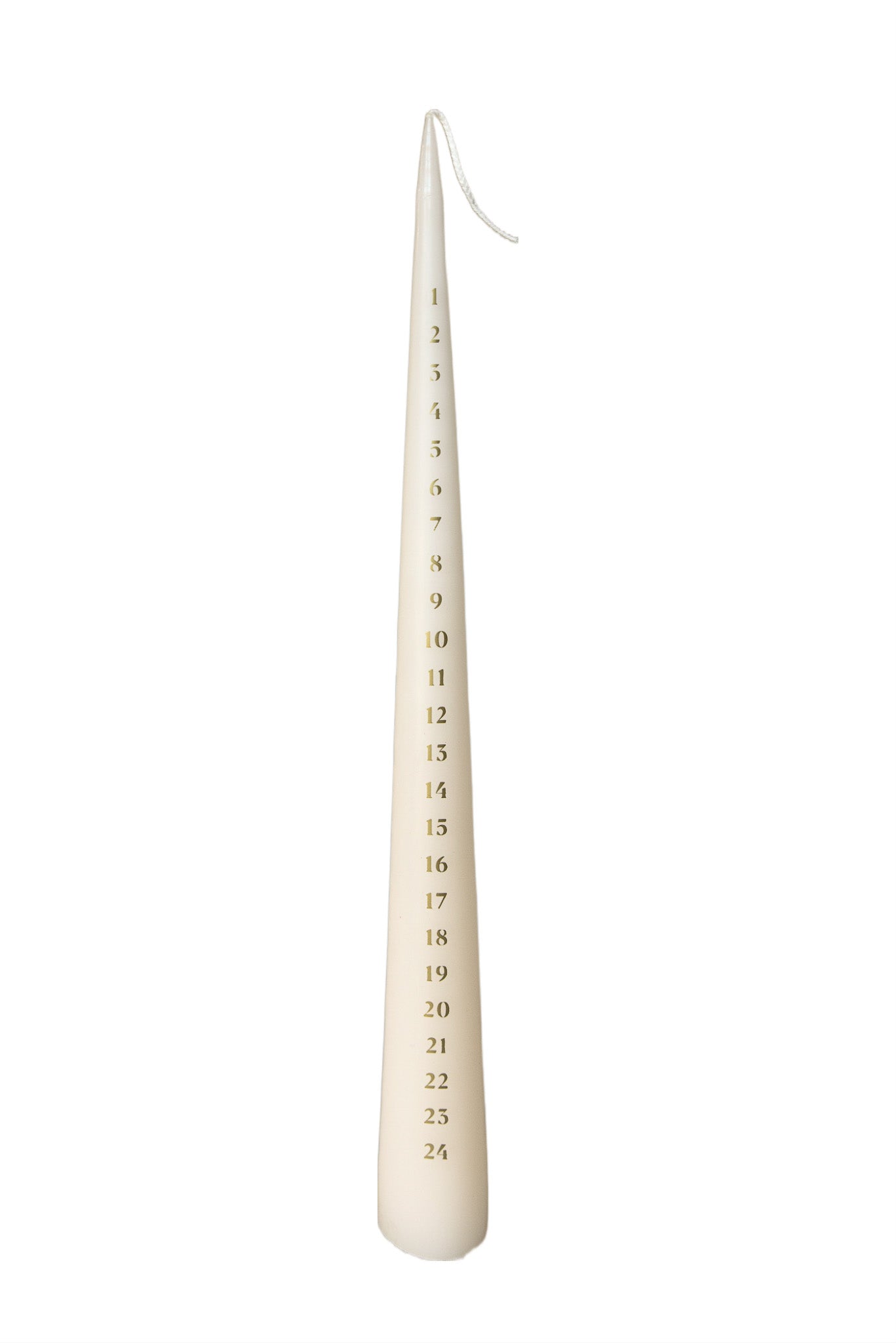 Dekoration Dezemberkerzen - 4 cm x 40 cm - Off-White #03