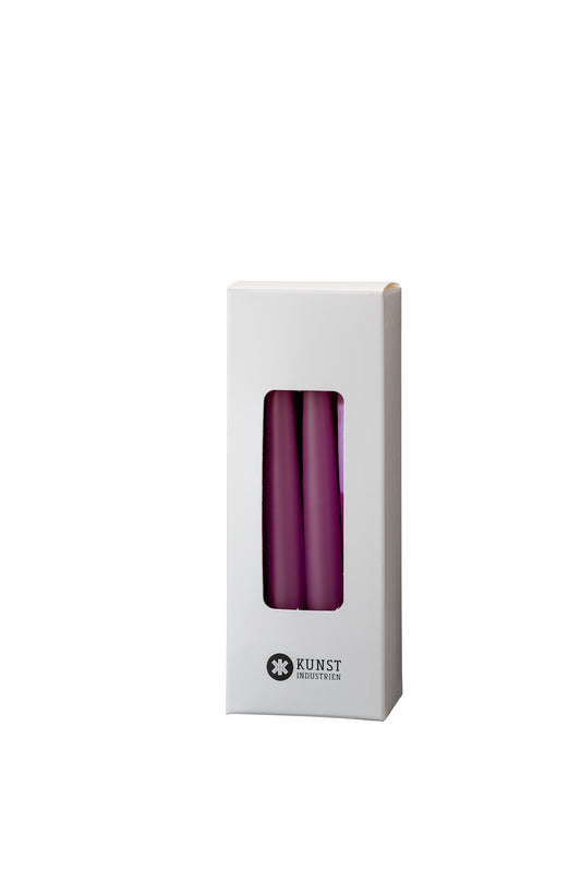Small coloured candle, Ø=1.3 cm, giftbox w. 12 pcs. - Light Heather # 78
