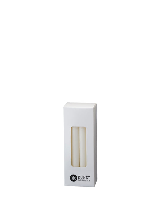 Italian Church Candles. Ø=1.3 cm. H=13 cm 12 pcs in box - White