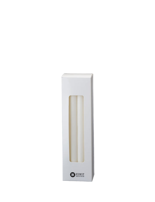 Italian Church Candles. Ø=1.3 cm. H=18 cm 12 pcs in box - White