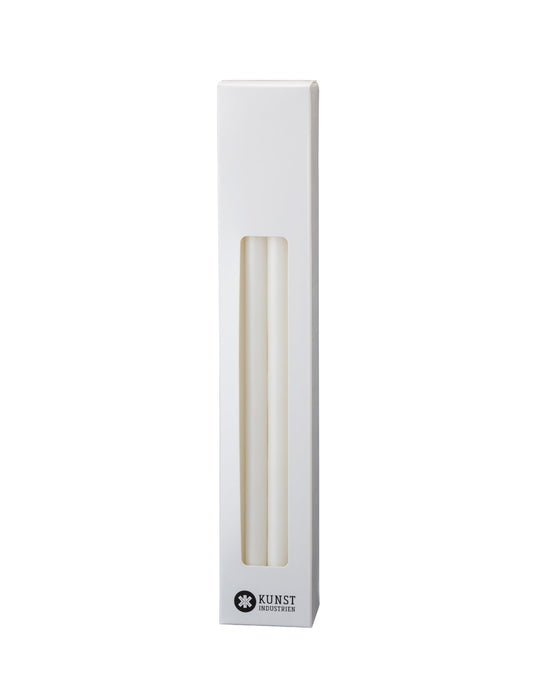 Italian Church Candles. Ø=1.3 cm. H=30 cm 12 pcs in box - White