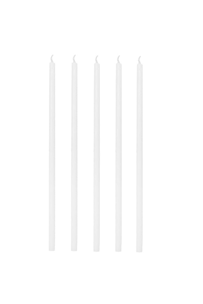 Italian Church Candles, Ø=0.9 cm, 26 pcs in giftbox, 1.5 hours - White