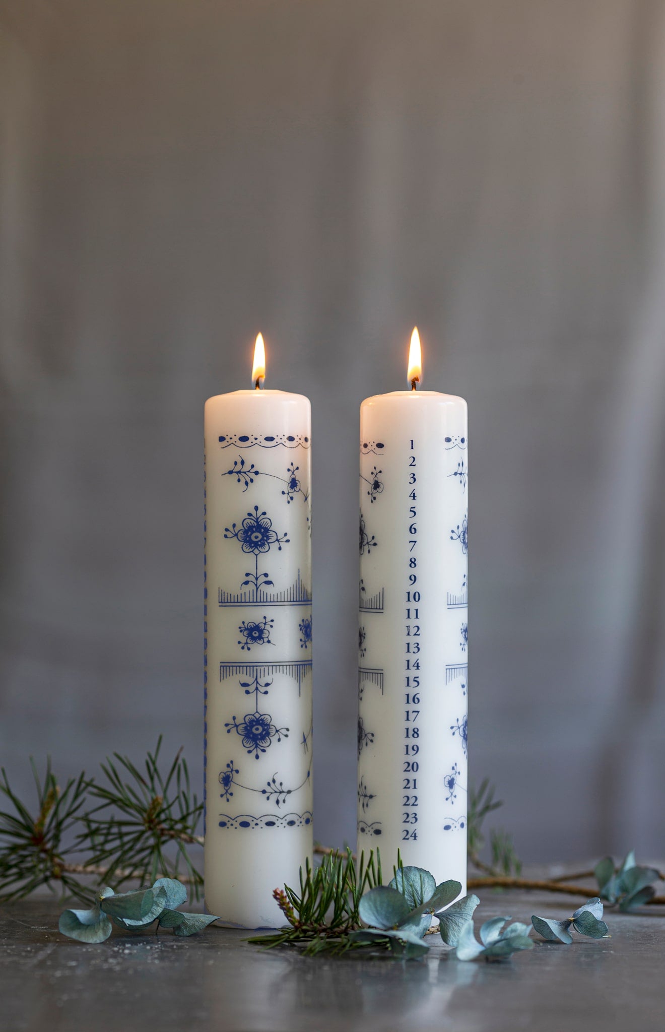 Royal Kalenderkerzen, Blau -