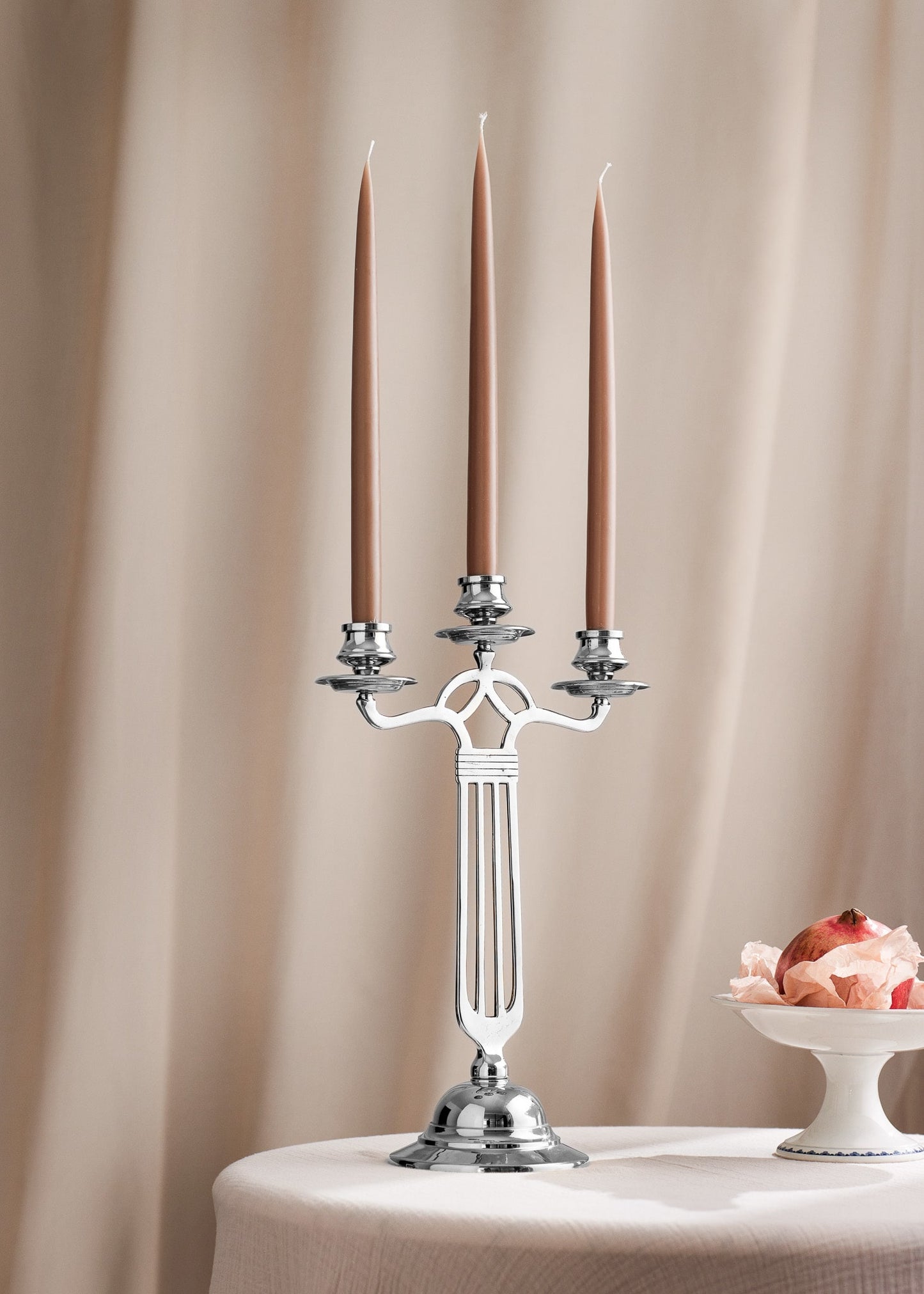 Italian "Lyre" 3-branch Candelabra (2.3 cm candle) -