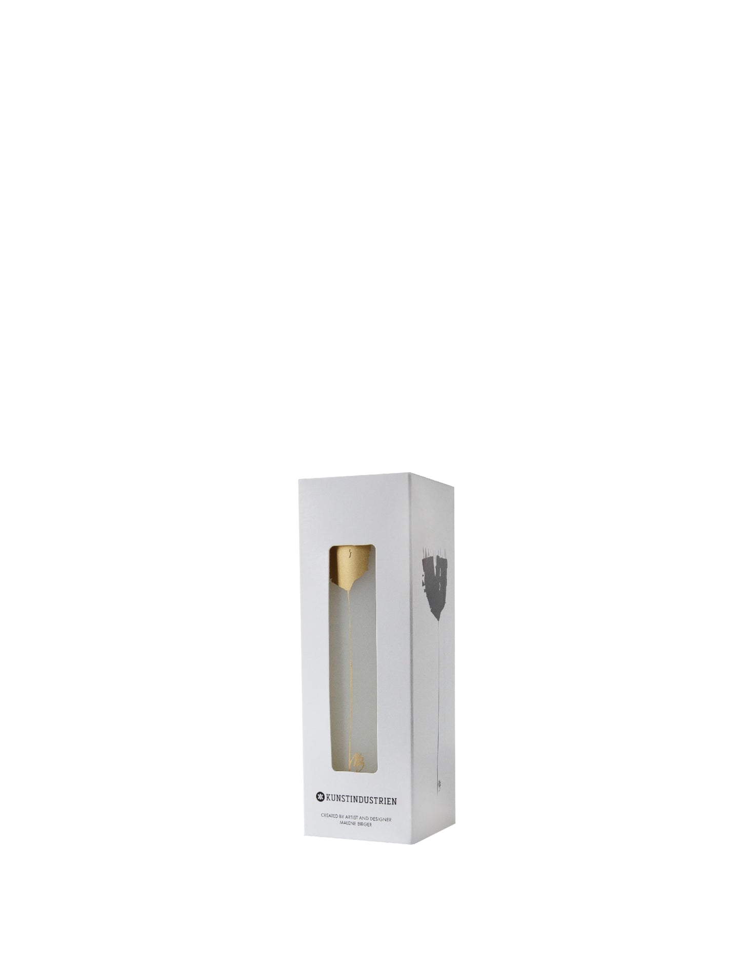 Abstract Flowers - Poppy Flowers - Wax Altar Candles 5 cm x 15 cm - Gold