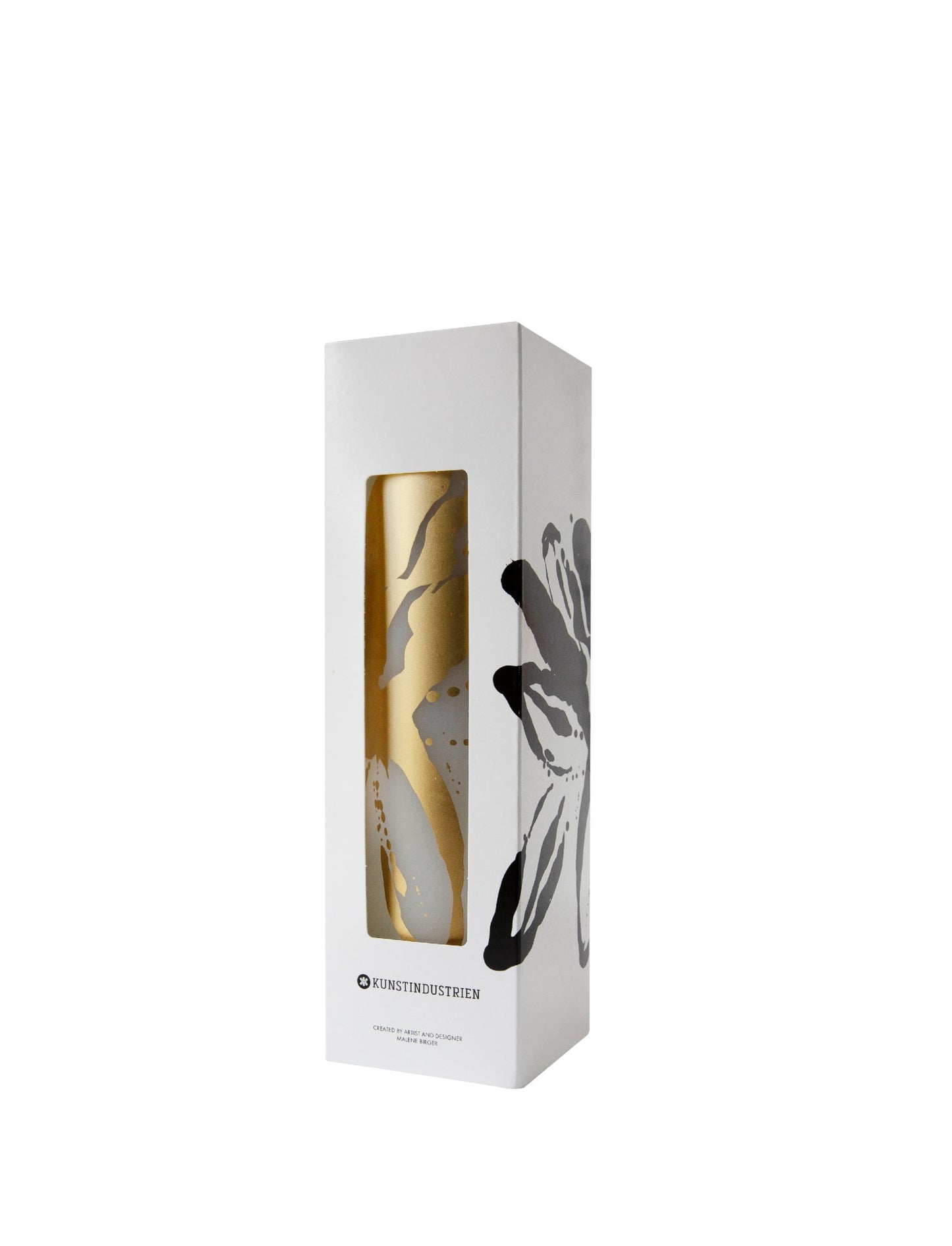 Abstract Flowers - Abstract Flowers - Wax Altar Candles 7 cm x 24 cm - Gold