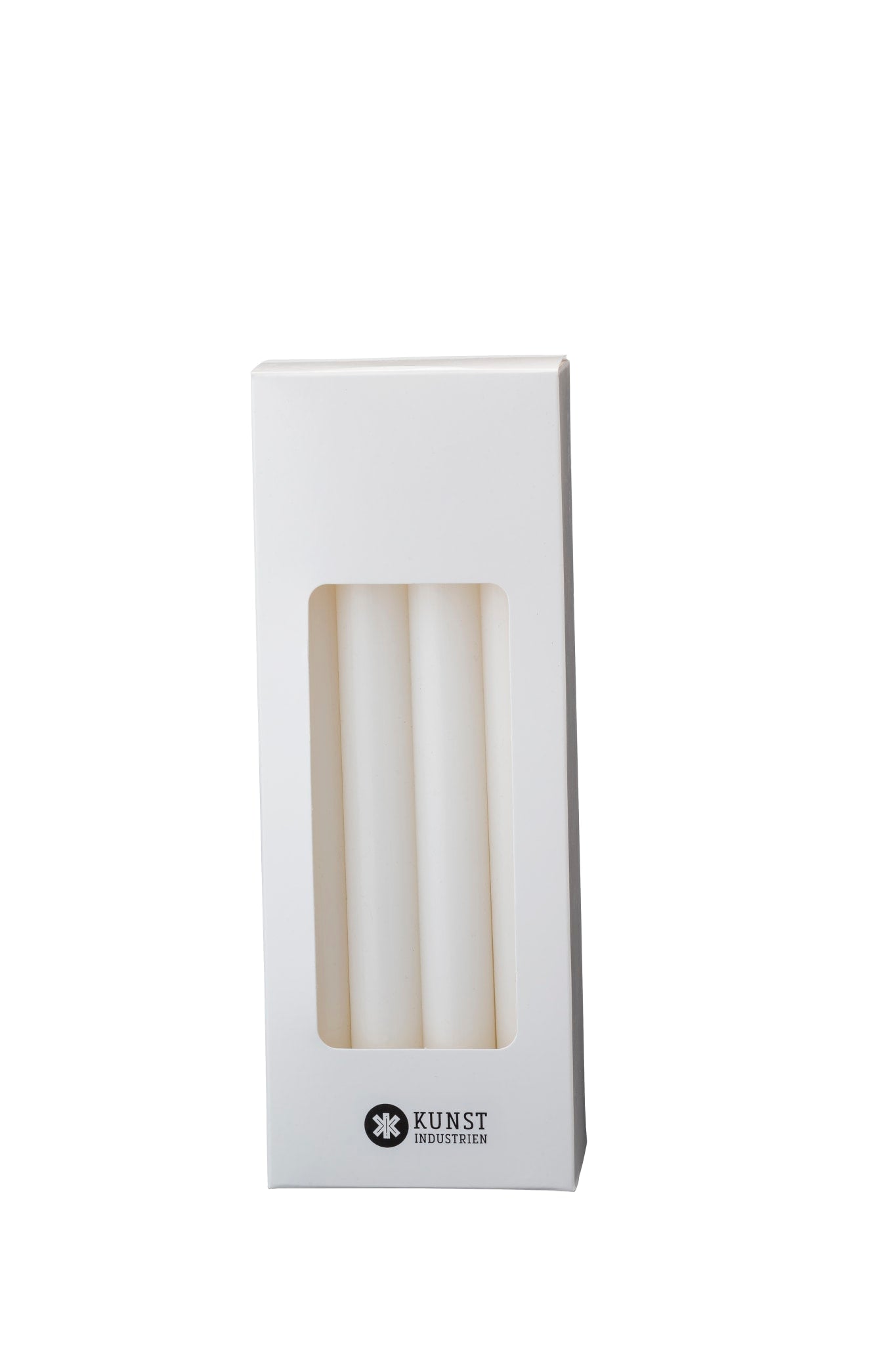 Dänische Stabkerze, 24 cm, Geschenkbox mit 8 Stück – Weiß