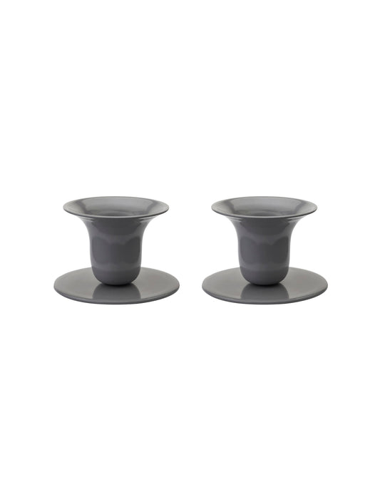 The Bell Candlestick (2,3 cm Kerze) – 2er-Pack – Anthrazit