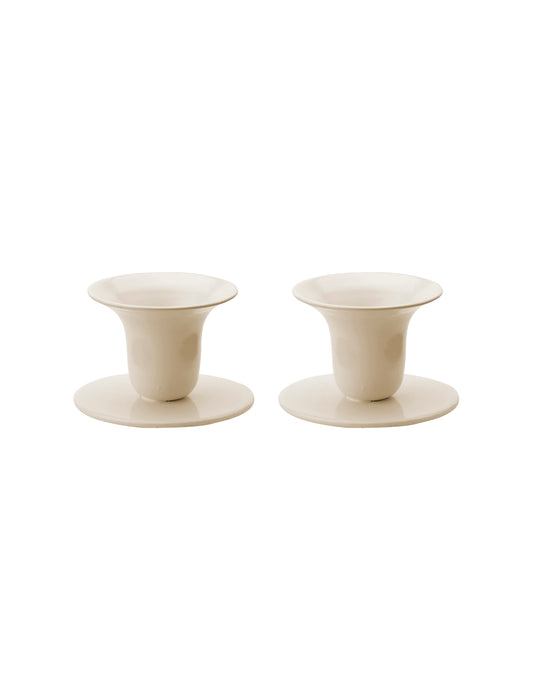 The Bell Candlestick (2,3 cm Kerze) – 2er-Pack – Cafe Latte
