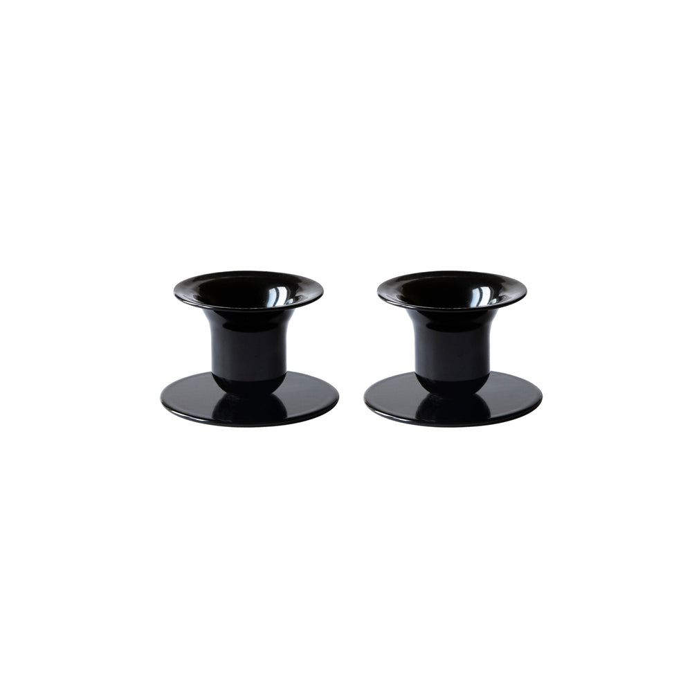 The Bell Candlestick (2,3 cm candle) - 2 pack - Black