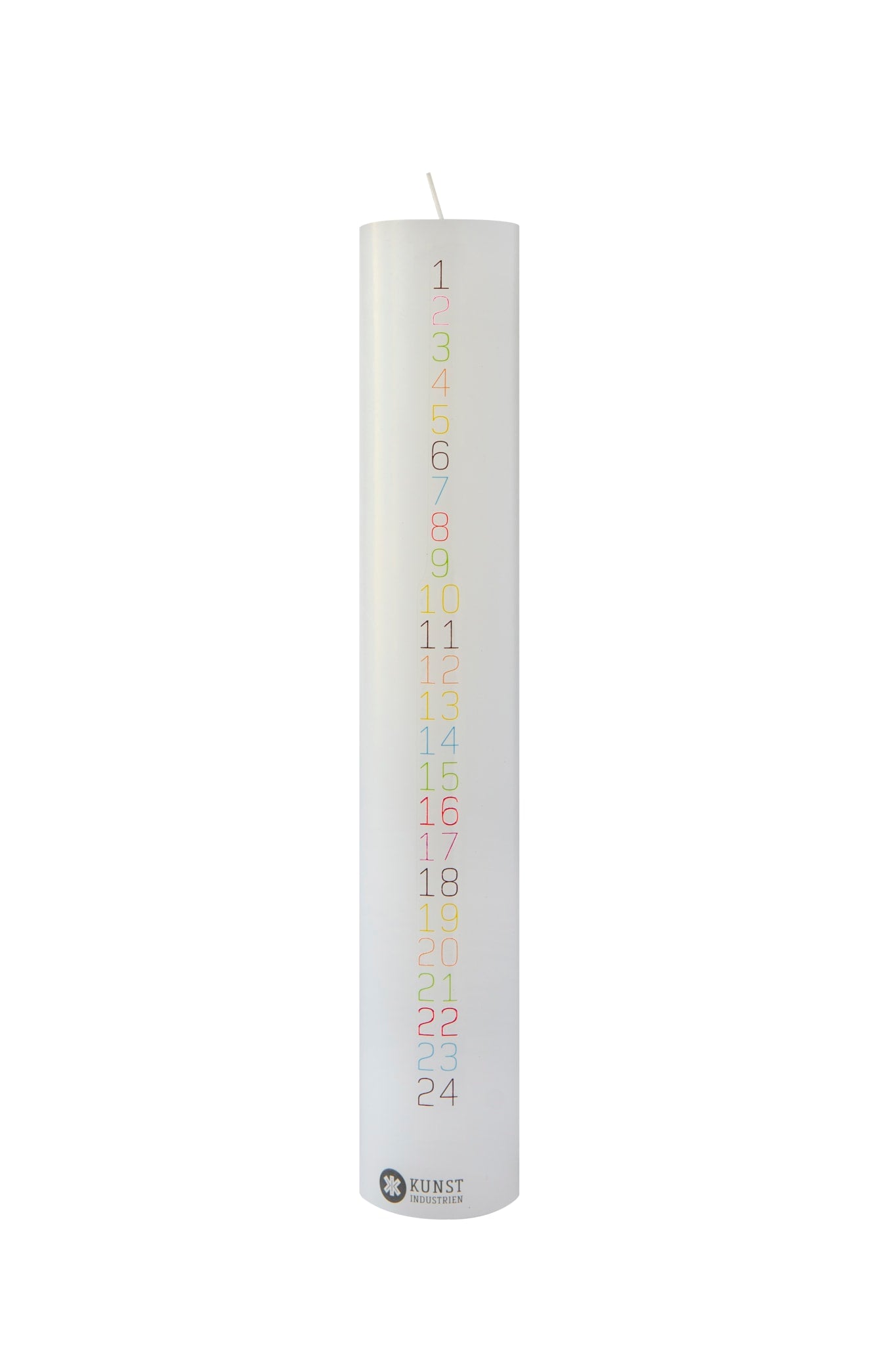 December Candle, Monoline, 5 cm x 30 cm. w. RSPO Stearin, EN 15426 - Multi