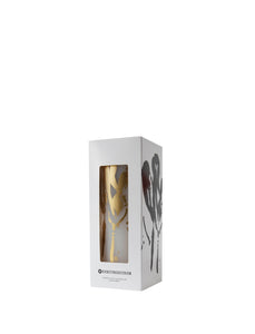 Abstract Flowers - Abstract Flowers - Wax Alter Candles 7 cm x 18 cm - Gold