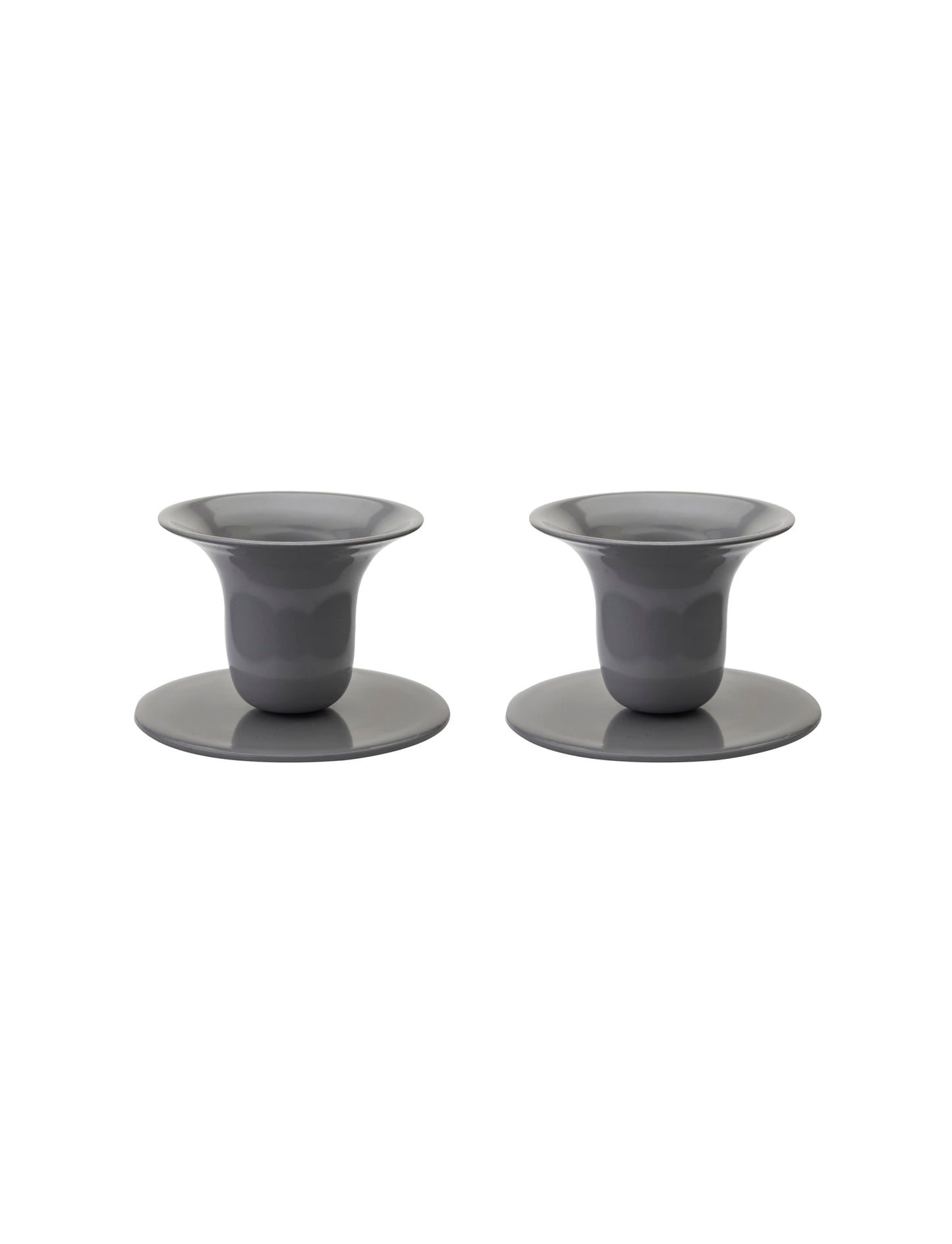 The Bell Candlestick (2,3 cm candle) - 2 pack - Anthracite
