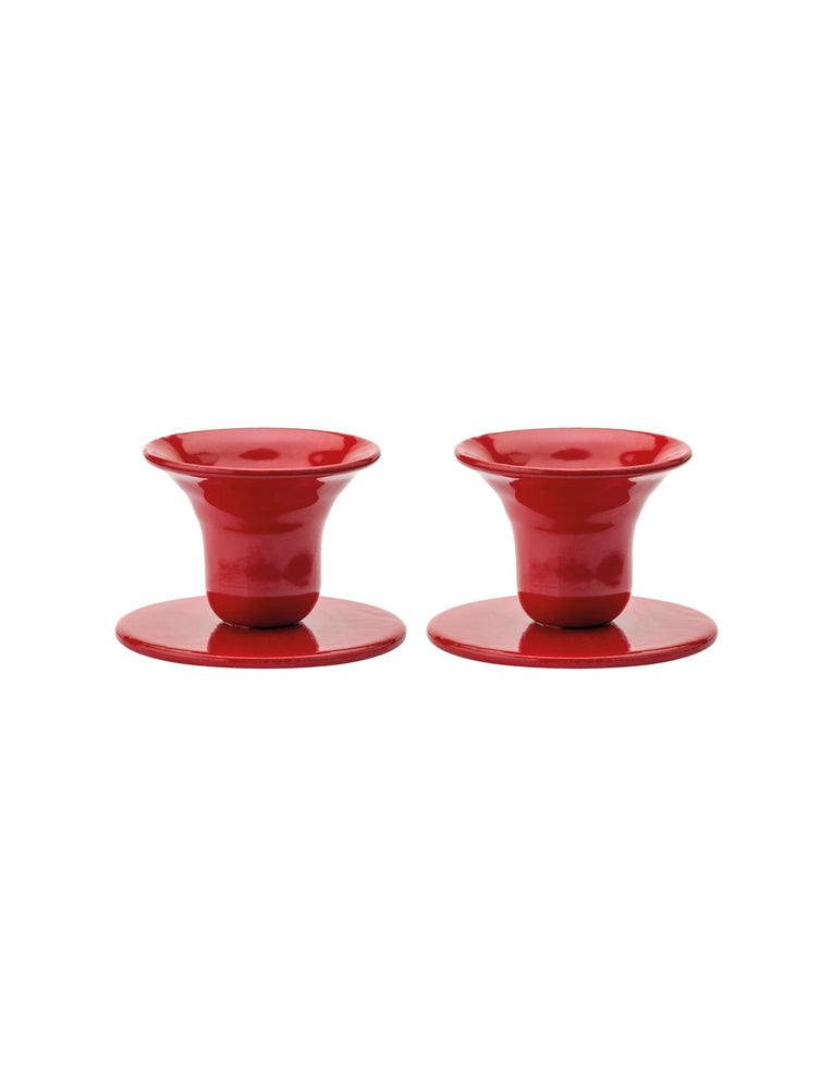 The Bell Candlestick (2,3 cm candle) - 2 pack - Red
