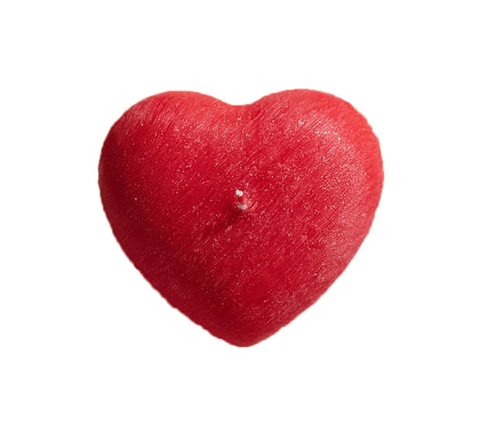 Candles With a Twist - Hearts - Christmas Red