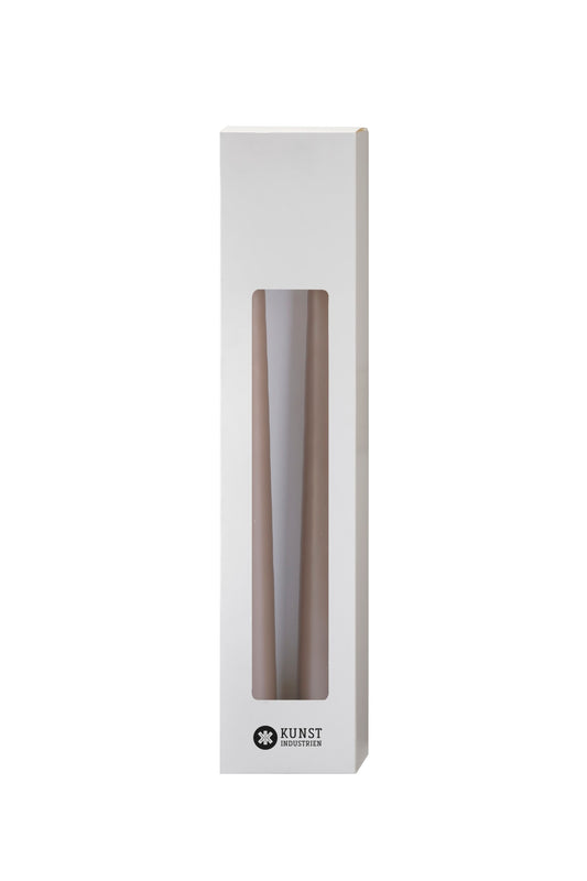 Dekokerze (40 cm) – 2er-Pack – Nougat #65