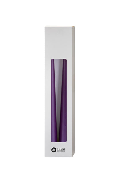 Decoration candle (40 cm) - 2-pack - Violet/Julelilla #77