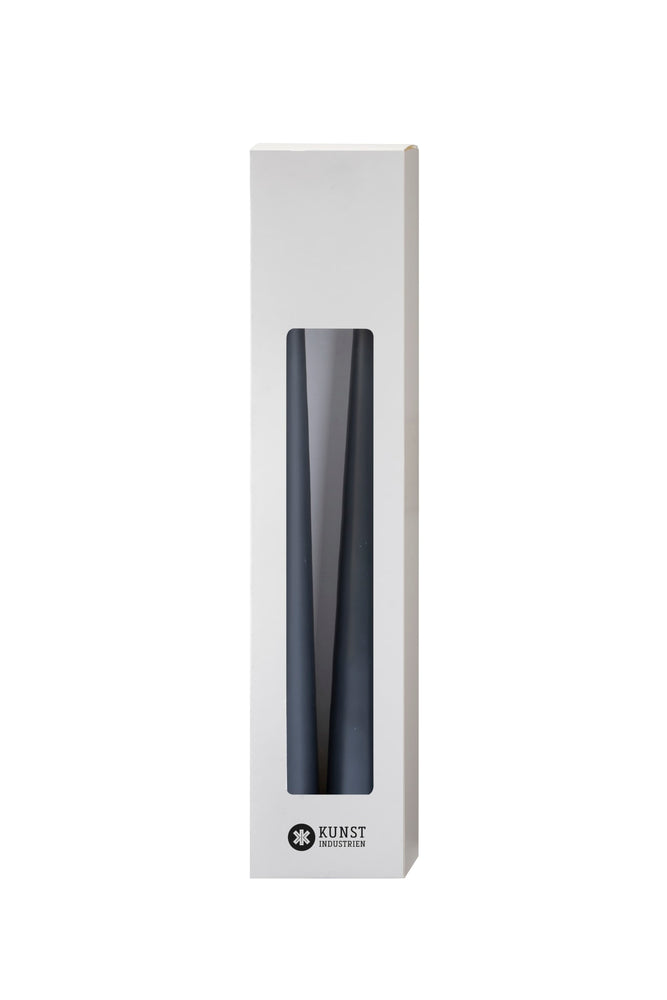 Dekokerze (40 cm) – 2er-Pack – Anthrazit #92