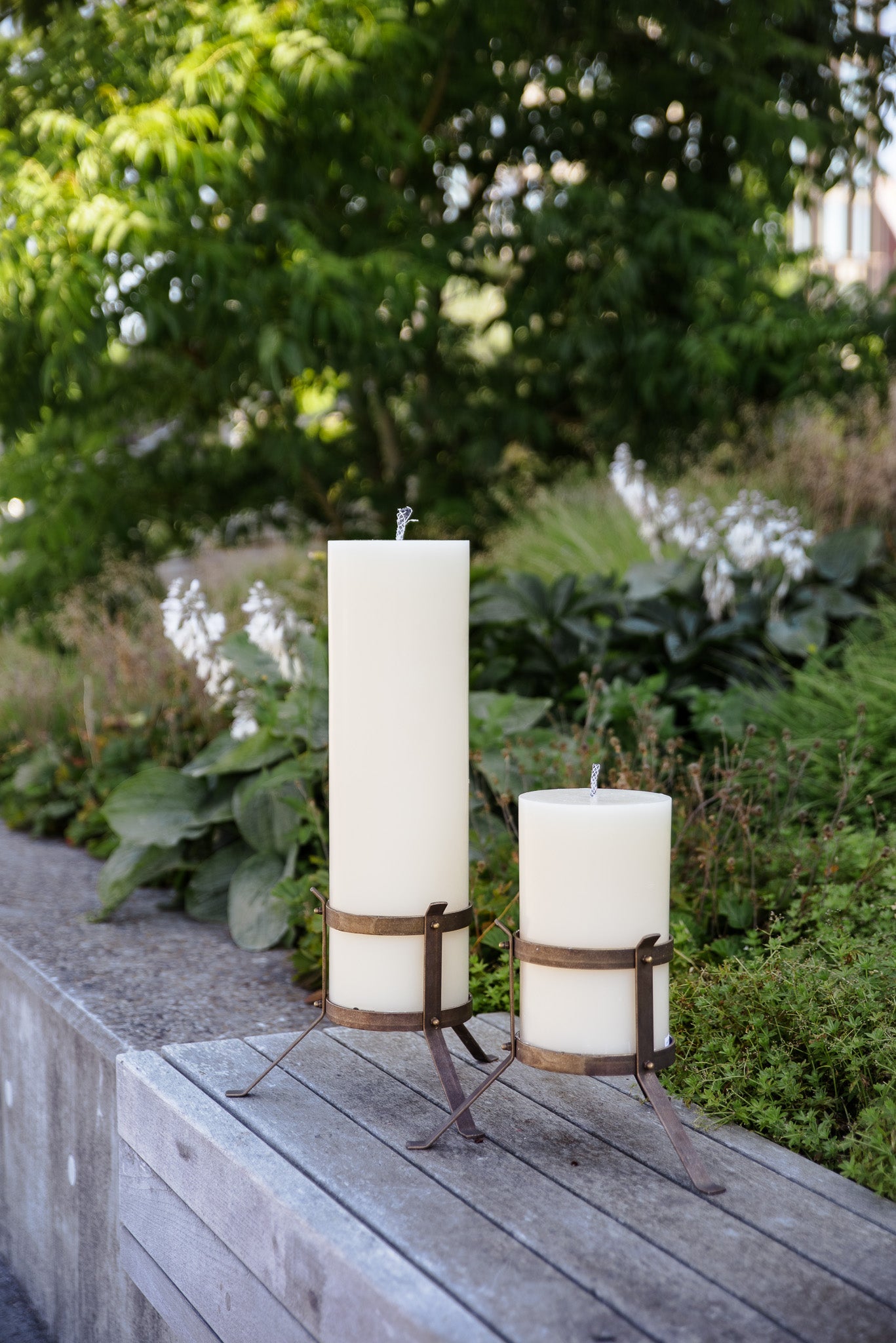 Wax Altar Candles. Ø=8.5 cm. H=25 cm. EN 15426 - White