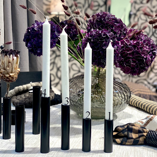 Advent Numbers - Black powder coated steel