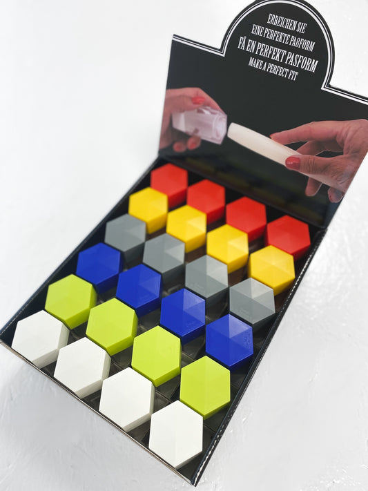 Candle Sharpener, Display w. 24 pcs, assorted colors -