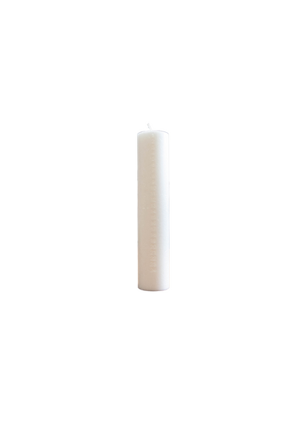 Upcycled Olive Wax Calendar Candles 6 cm x 28 cm - White #01-E
