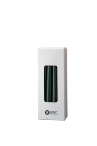 Small colored candle, Ø=1.3 cm, gift box w. 12 pcs. - Bottle Green #34