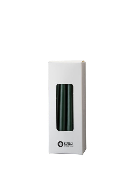 Small colored candle, Ø=1.3 cm, gift box w. 12 pcs. - Bottle Green #34