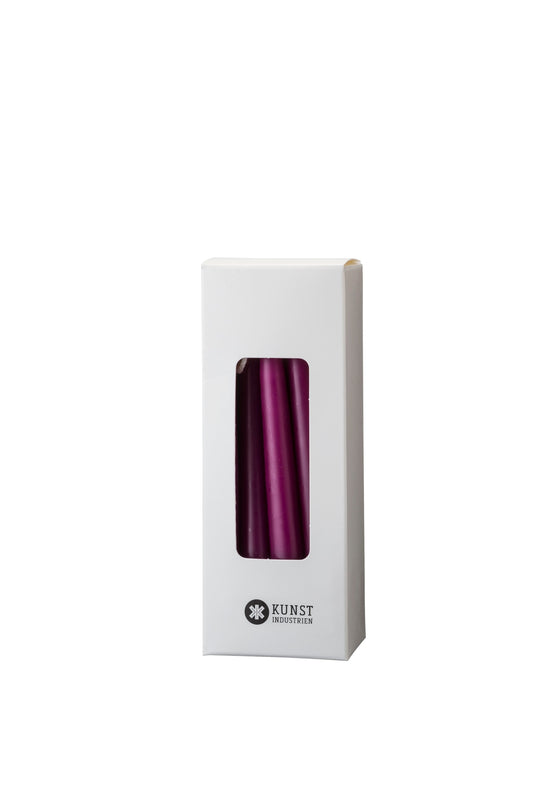 Kleine farbige Kerze, Ø=1,3 cm, Geschenkbox m. 12 Stk. - Heather #71