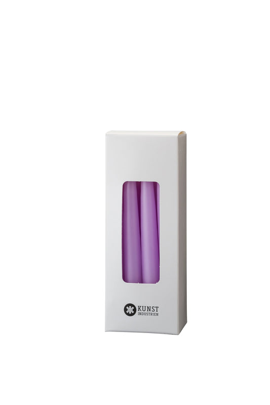 Kleine farbige Kerze, Ø=1,3 cm, Geschenkbox m. 12 Stk. - Pastellviolett Nr. 75