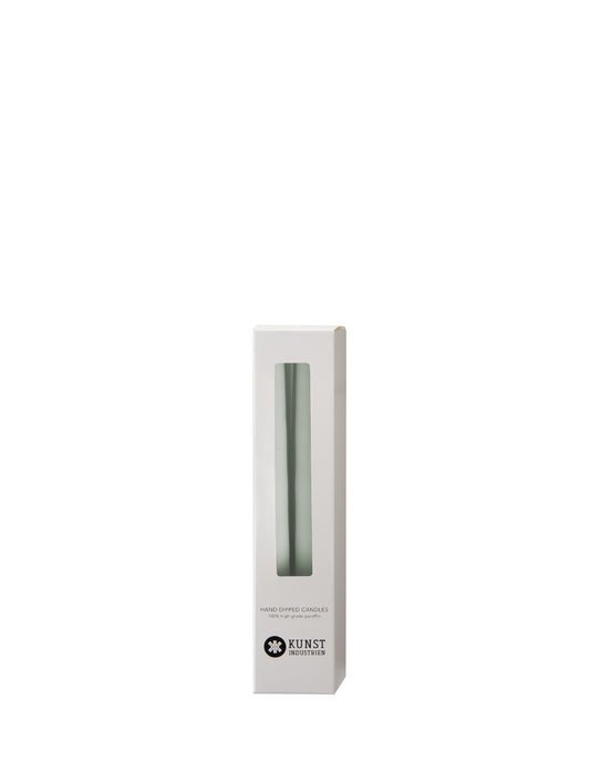 Von Hand getauchte, gefärbte Kerze, im 4er-Pack – 2,2 cm x 20 cm – Light Reseda Green #39
