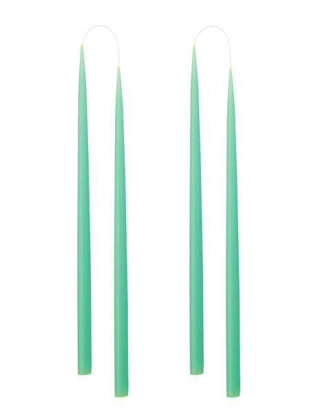 Von Hand getauchte, gefärbte Kerze, im 4er-Pack – 2,2 cm x 45 cm – Min – Kunstindustrien