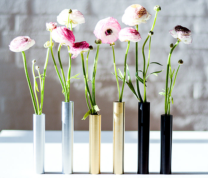 Slim Vase 17 cm - Stainless steel