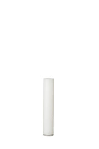 Altarkerzen aus Wachs. Ø=5 cm. H=25 cm. EN 15426 – Weiß