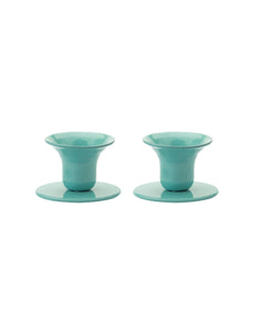 The Bell Candlestick (2,3 cm candle) - 2 pack - Turqouise