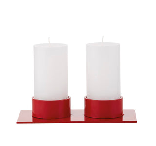 The Square, for 2 candles (6 cm candle) - Red