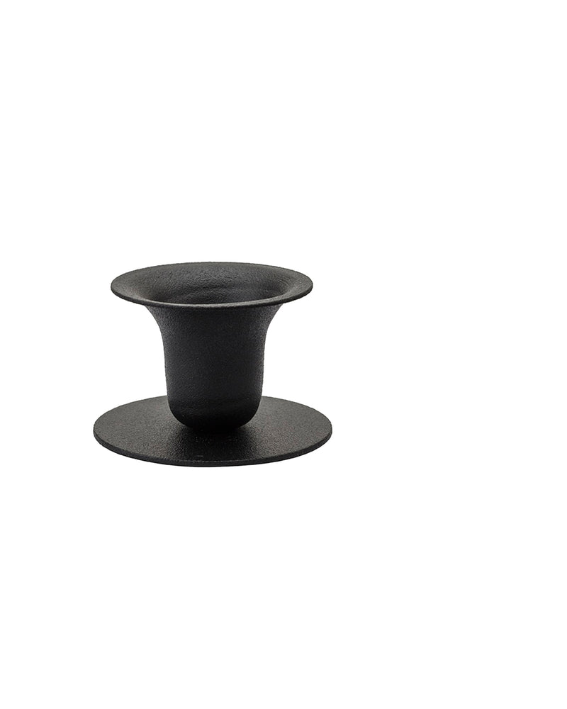 Der Glockenkerzenhalter (2,3 cm Kerze) – Rustikales Schwarz