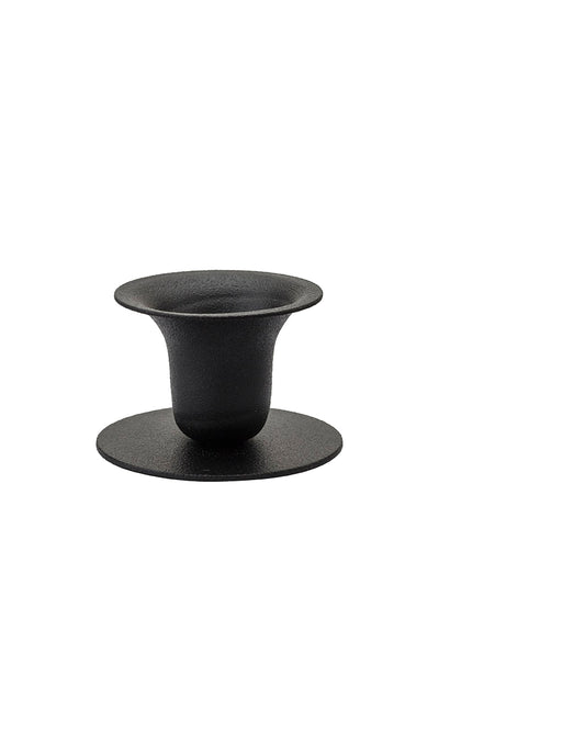 The Bell Candlestick (2.3 cm candle) - Rustic Black
