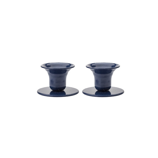 The Bell Candlestick (2.3 cm candle) - 2 pack - Dark Blue