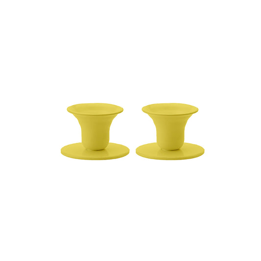 The Bell Candlestick (2.3 cm candle) - 2 pack - Yellow