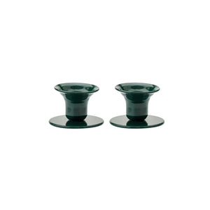 The Bell Candlestick (2.3 cm candle) - 2 pack - Moss Green