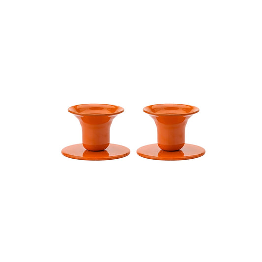 The Bell Candlestick (2,3 cm Kerze) – 2er-Pack – Orange