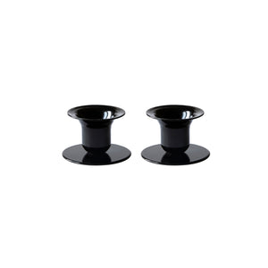 The Bell Candlestick (2.3 cm candle) - 2 pack - Black