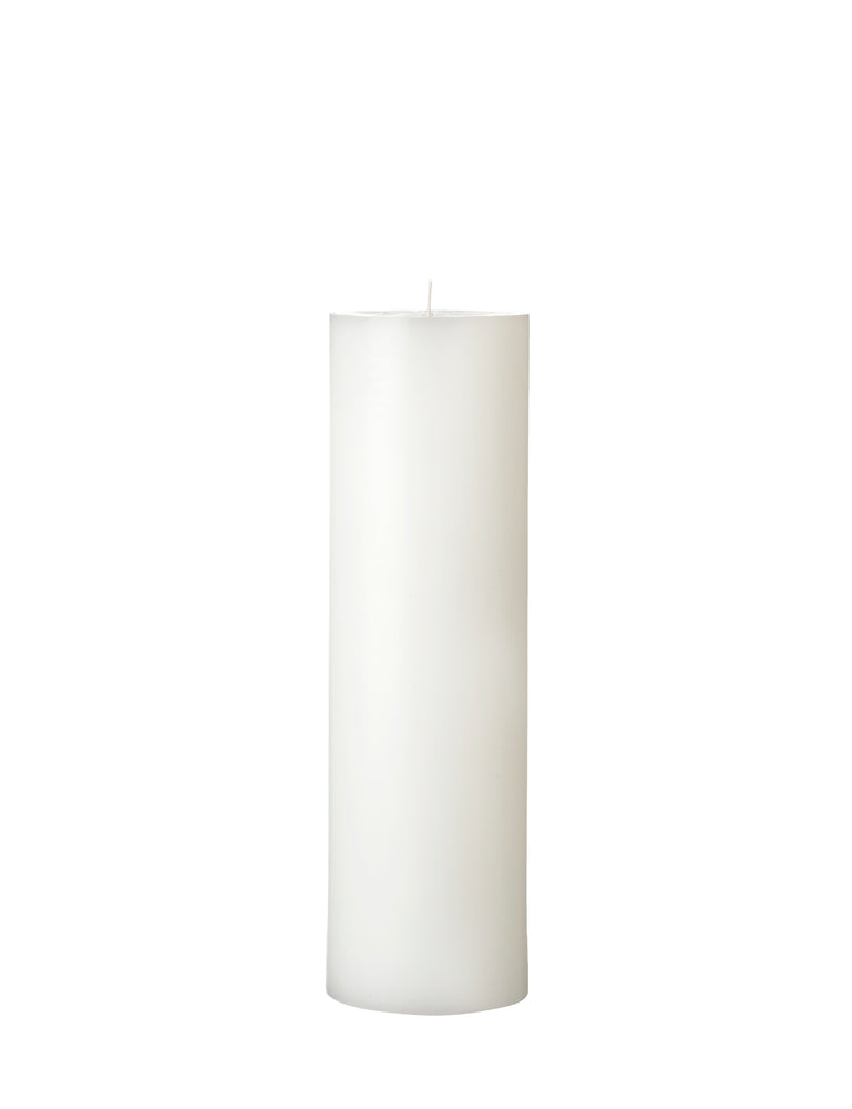 Wax Altar Candles. Ø=10.5 cm. H=35 cm. EN 15426 - White