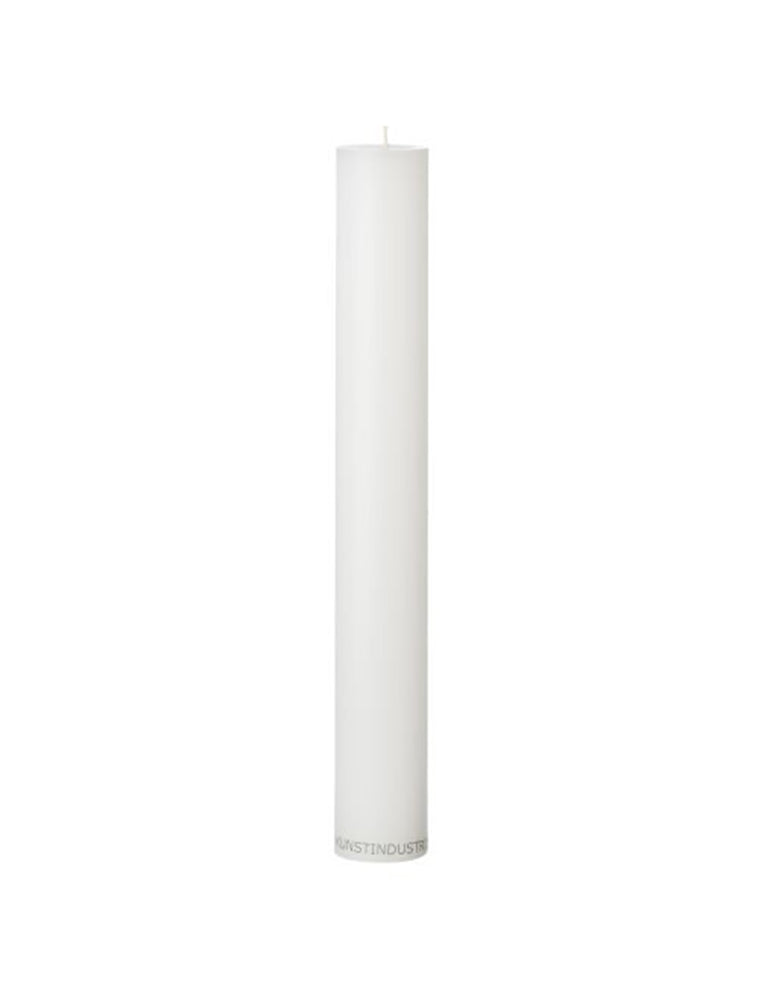 Wax Altar Candles. Ø=4 cm. H=30 cm. EN 15426 - White