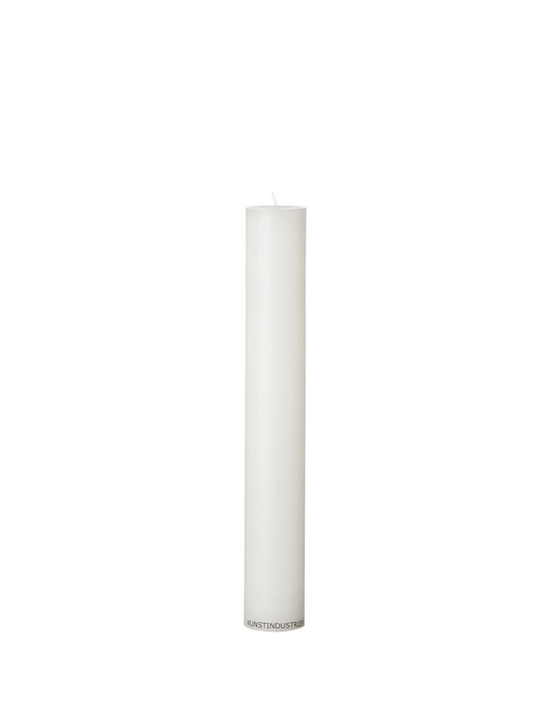Wax Altar Candles. Ø=5 cm. H=35 cm. EN 15426 - White