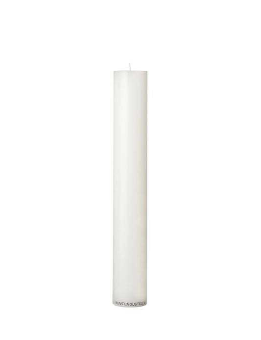 Wax Altar Candles. Ø=6 cm. H=40 cm. EN 15426 - White