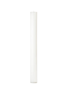 Wax Altar Candles. Ø=6 cm. H=65 cm. EN 15426 - White